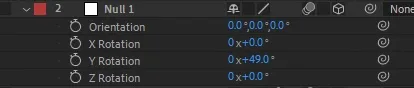 After Effects の3Dレイヤーの回転プロパティ(X・Y・Z軸)